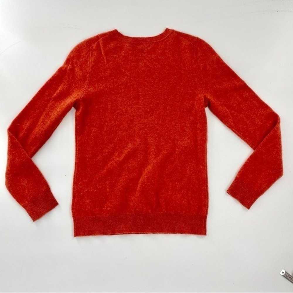 Tahari 100% Cashmere 2 Ply Crewneck Sweater Burnt… - image 4