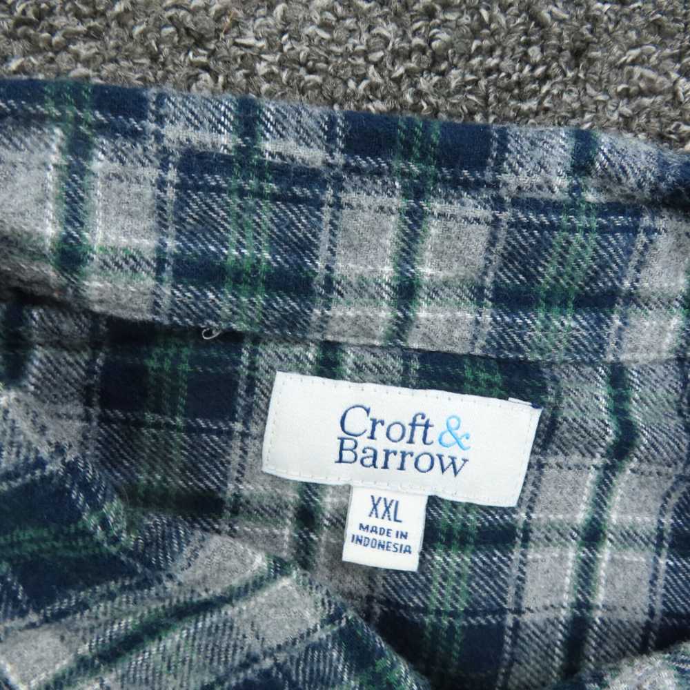 Croft & Barrow Blue and Green Gray Plaid Adult Lo… - image 7