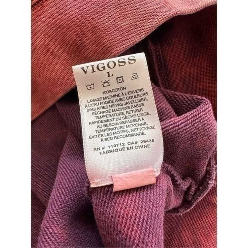 Vigoss Plum Tie Dye Crewneck Sweater - image 7