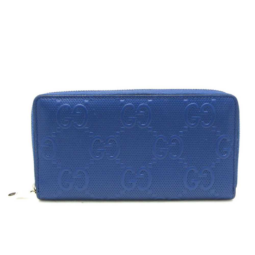 Gucci Diamante Navy Leather Wallet (Pre-Owned) - image 1