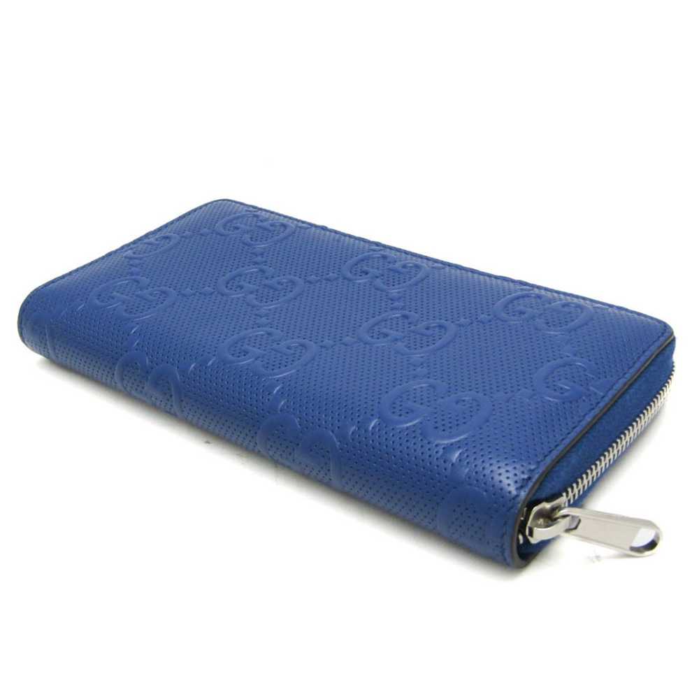 Gucci Diamante Navy Leather Wallet (Pre-Owned) - image 2