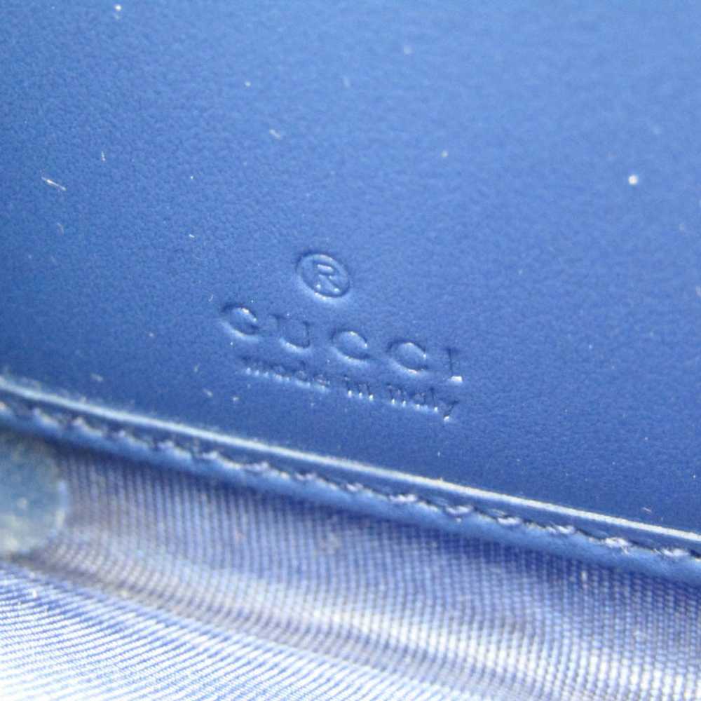 Gucci Diamante Navy Leather Wallet (Pre-Owned) - image 5