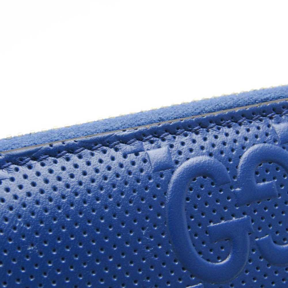 Gucci Diamante Navy Leather Wallet (Pre-Owned) - image 8