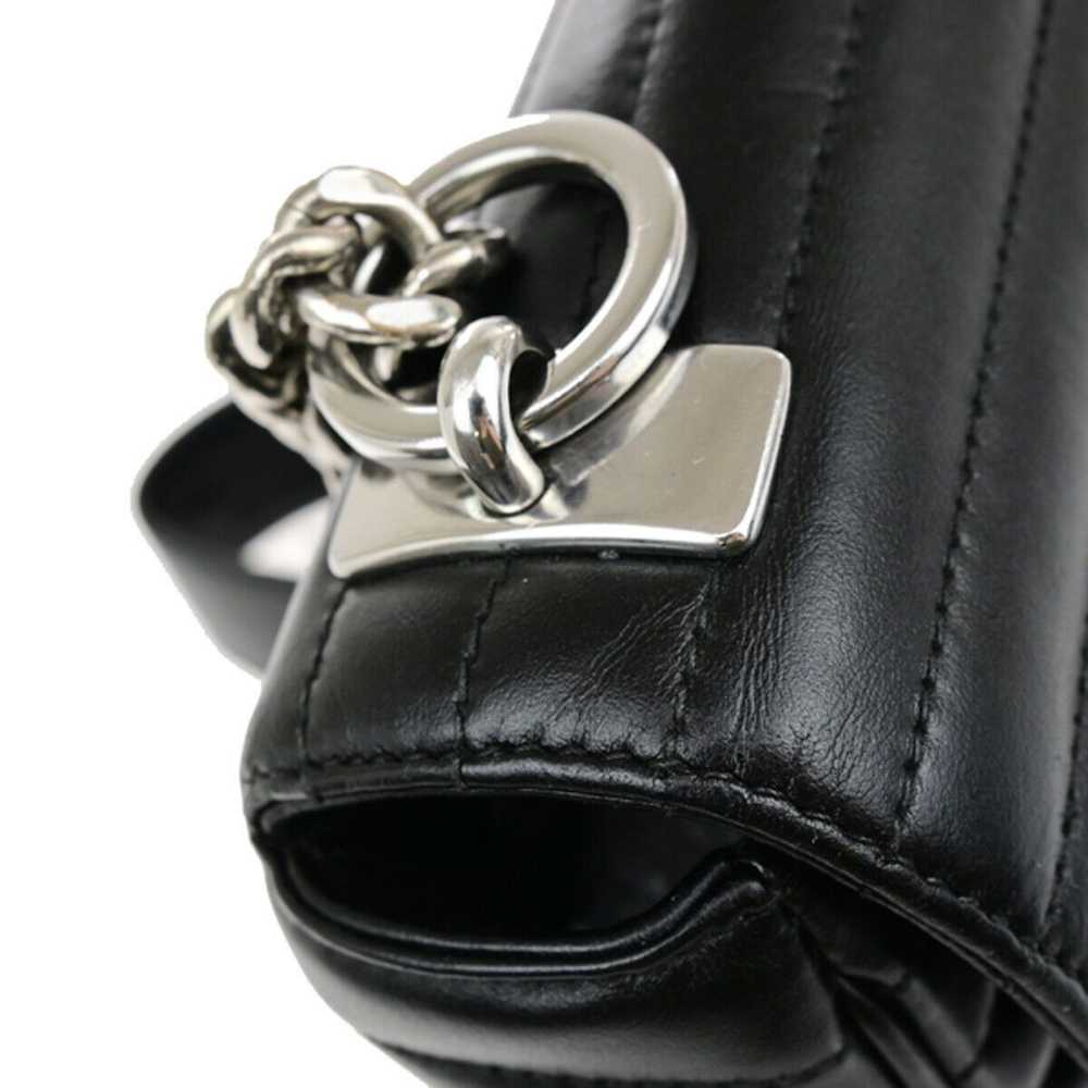 Prada Diagramme Black Leather Shoulder Bag (Pre-O… - image 11