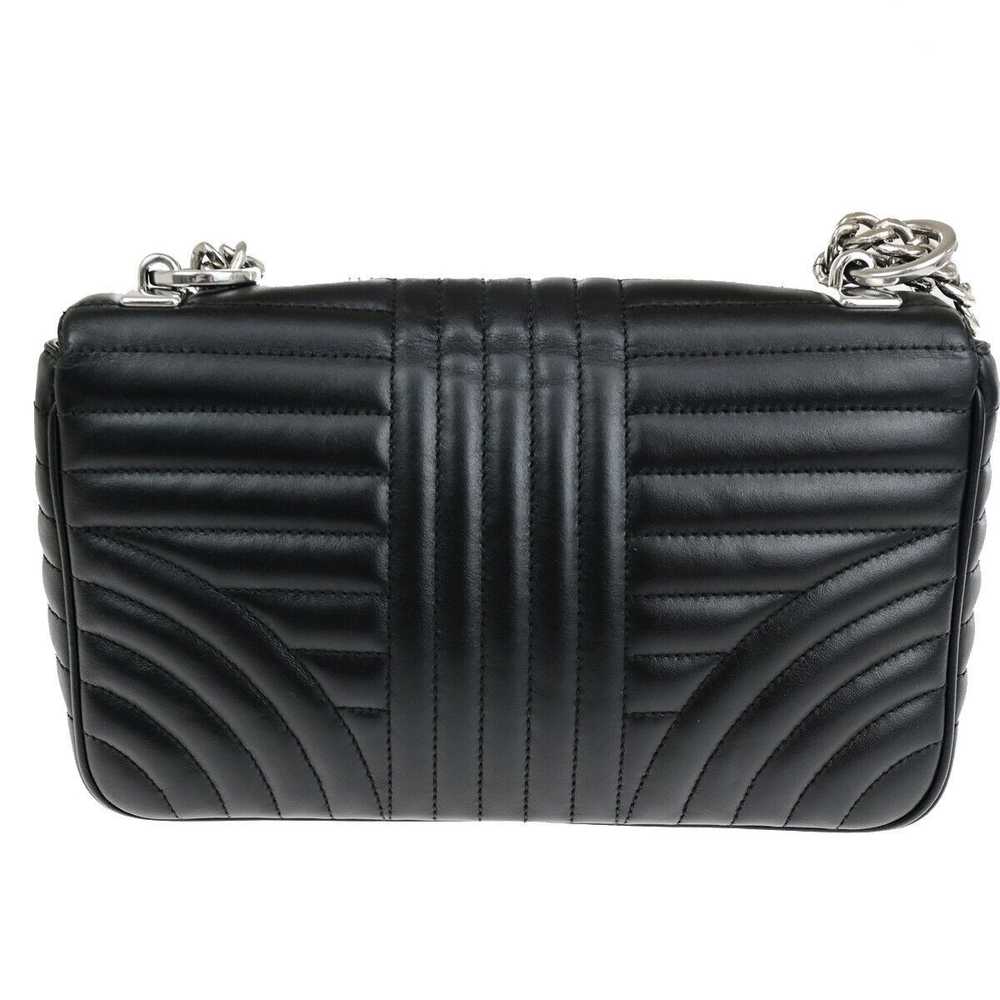 Prada Diagramme Black Leather Shoulder Bag (Pre-O… - image 2