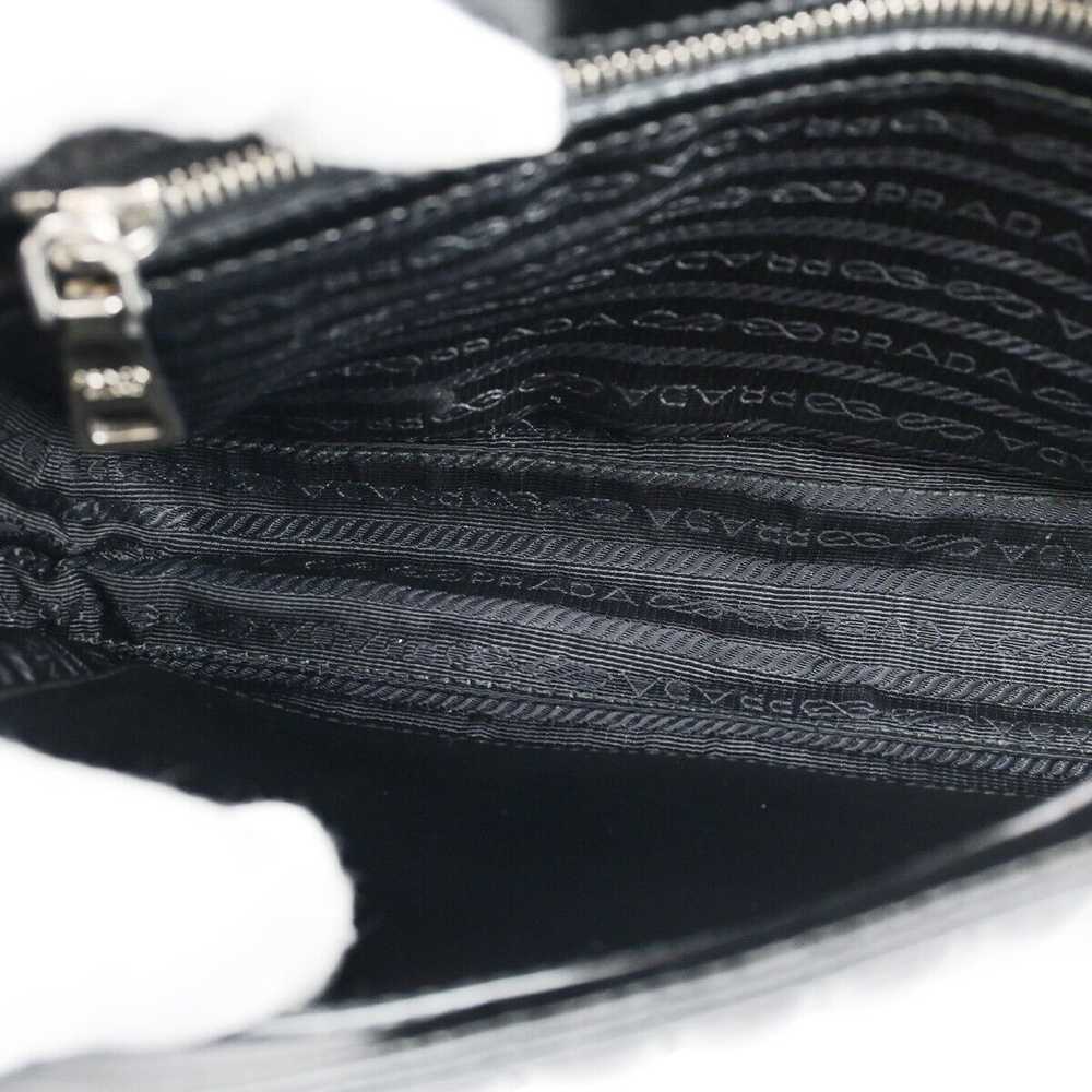 Prada Diagramme Black Leather Shoulder Bag (Pre-O… - image 5