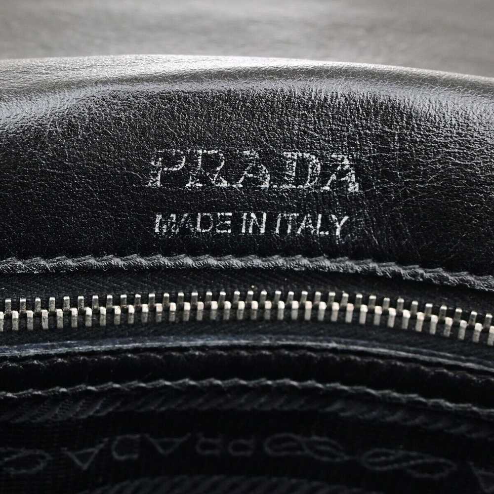 Prada Diagramme Black Leather Shoulder Bag (Pre-O… - image 7