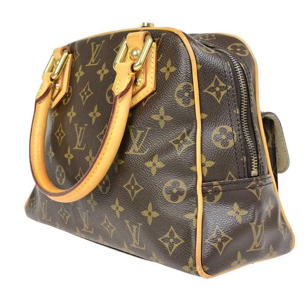 Louis Vuitton Manhattan Pm Brown Canvas Handbag (… - image 12