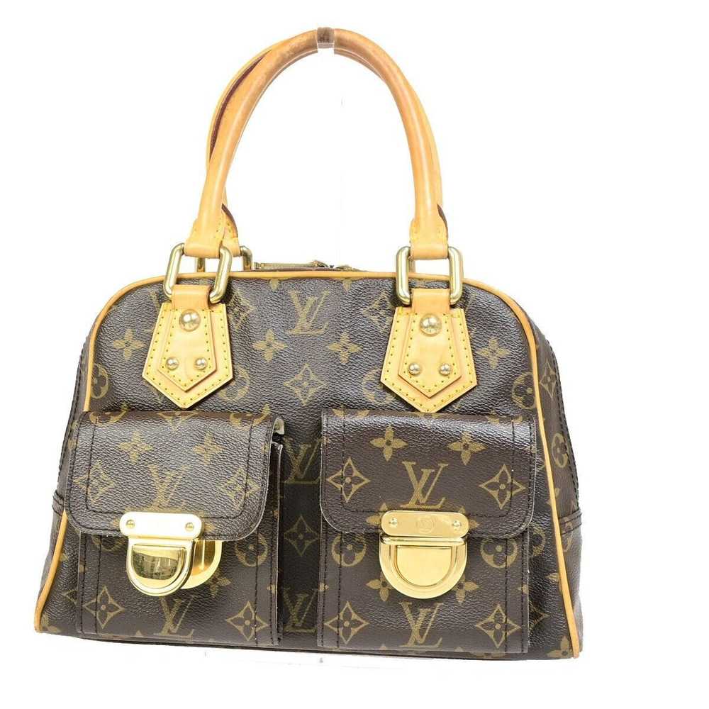 Louis Vuitton Manhattan Pm Brown Canvas Handbag (… - image 1