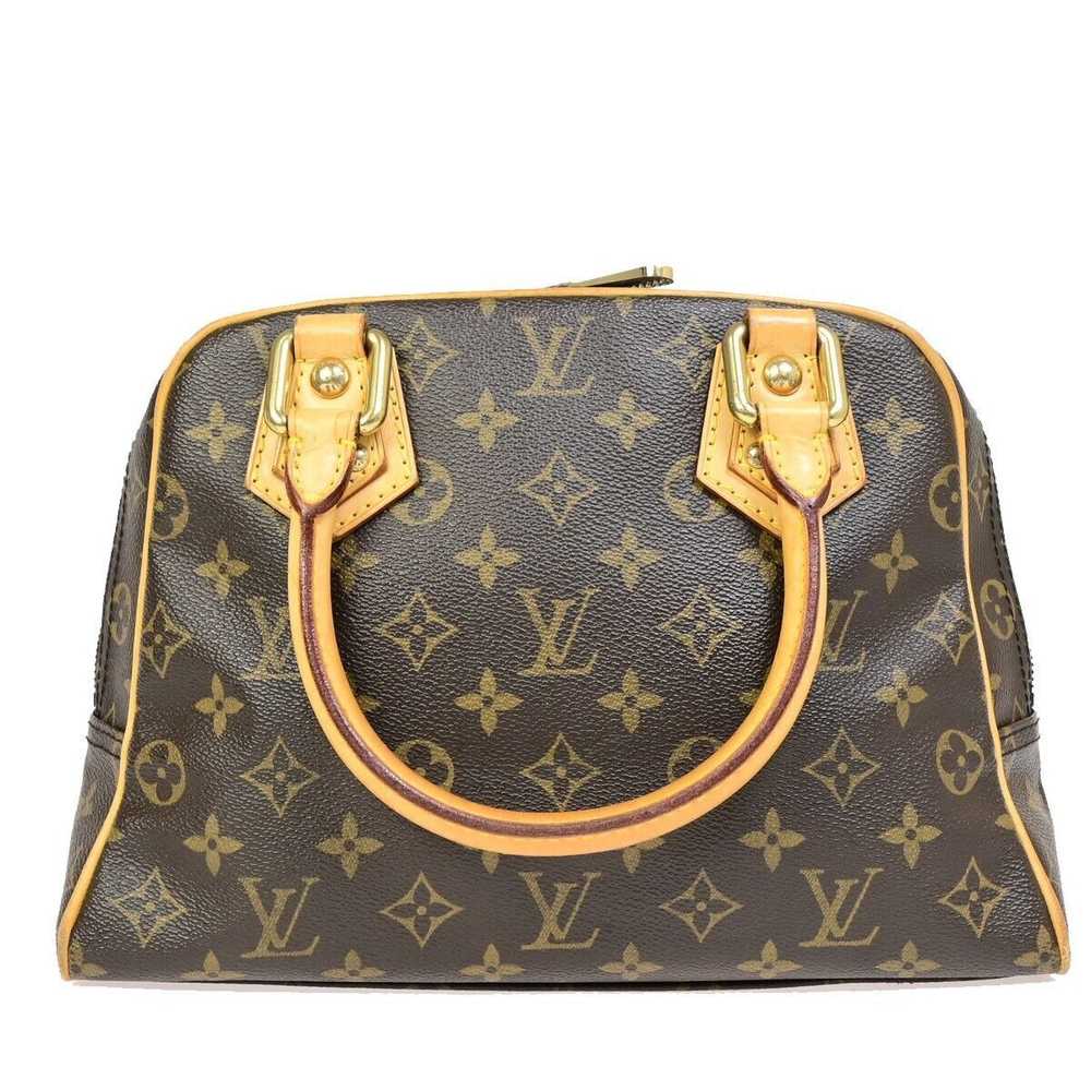 Louis Vuitton Manhattan Pm Brown Canvas Handbag (… - image 2