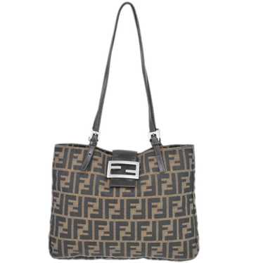 Fendi Zucca Brown Canvas Tote Bag (Pre-Owned) - image 1