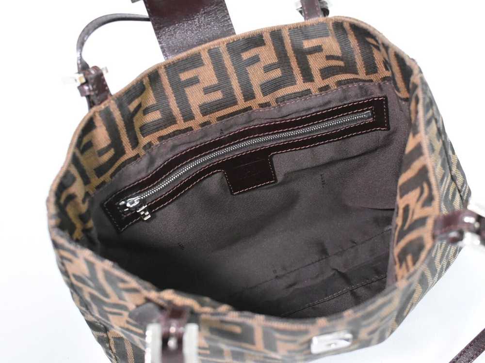 Fendi Zucca Brown Canvas Tote Bag (Pre-Owned) - image 5