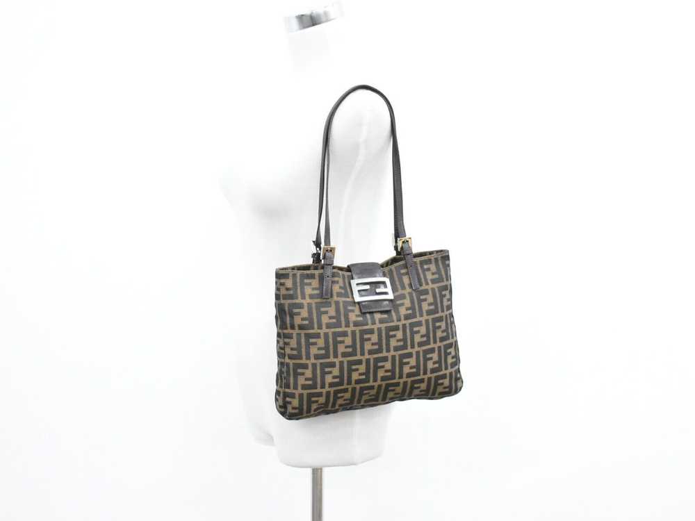 Fendi Zucca Brown Canvas Tote Bag (Pre-Owned) - image 7