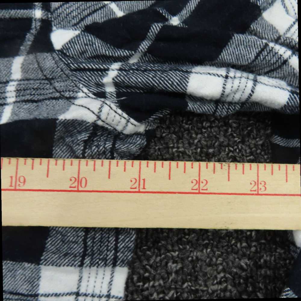 The Great Authentic Black and White Plaid Button … - image 3