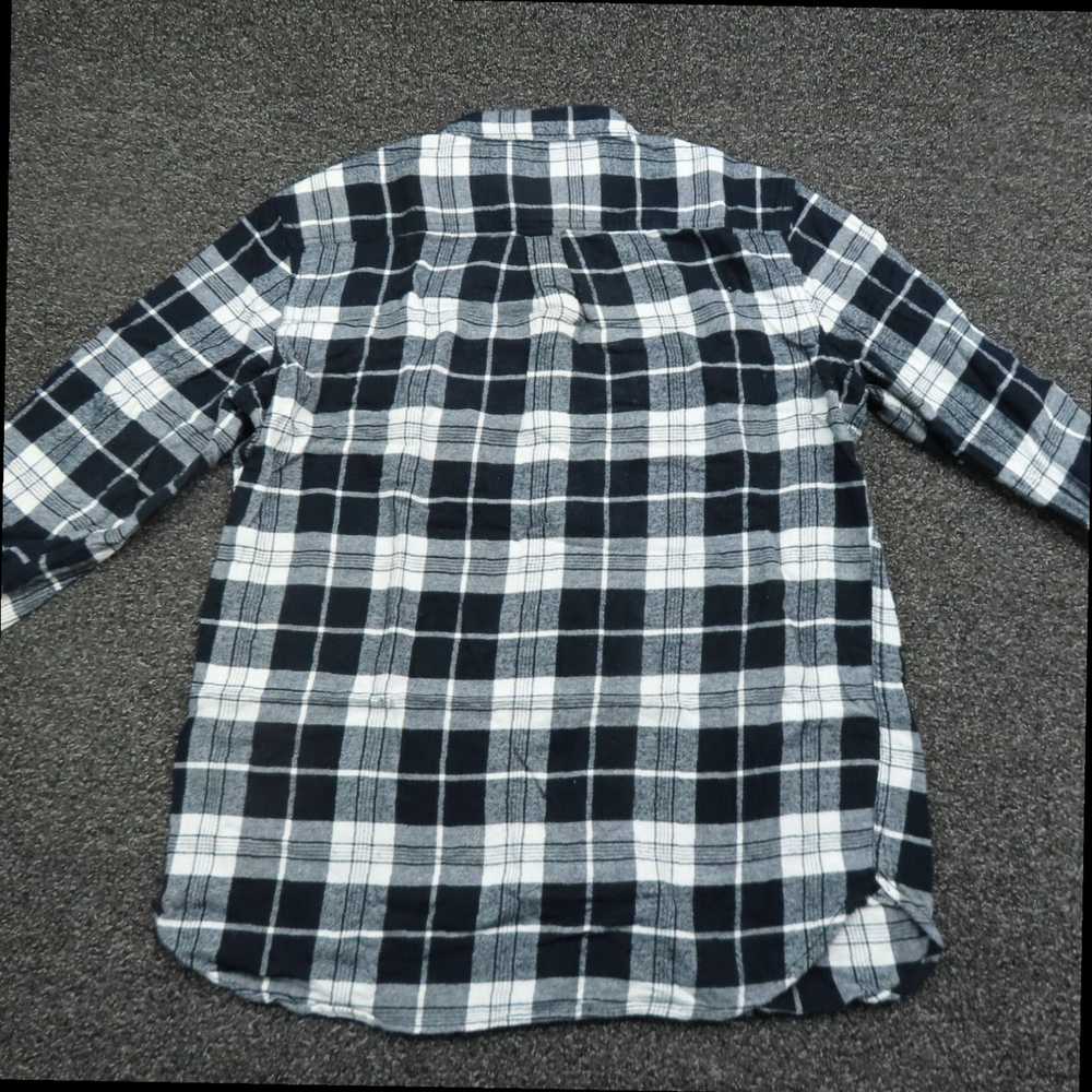 The Great Authentic Black and White Plaid Button … - image 6