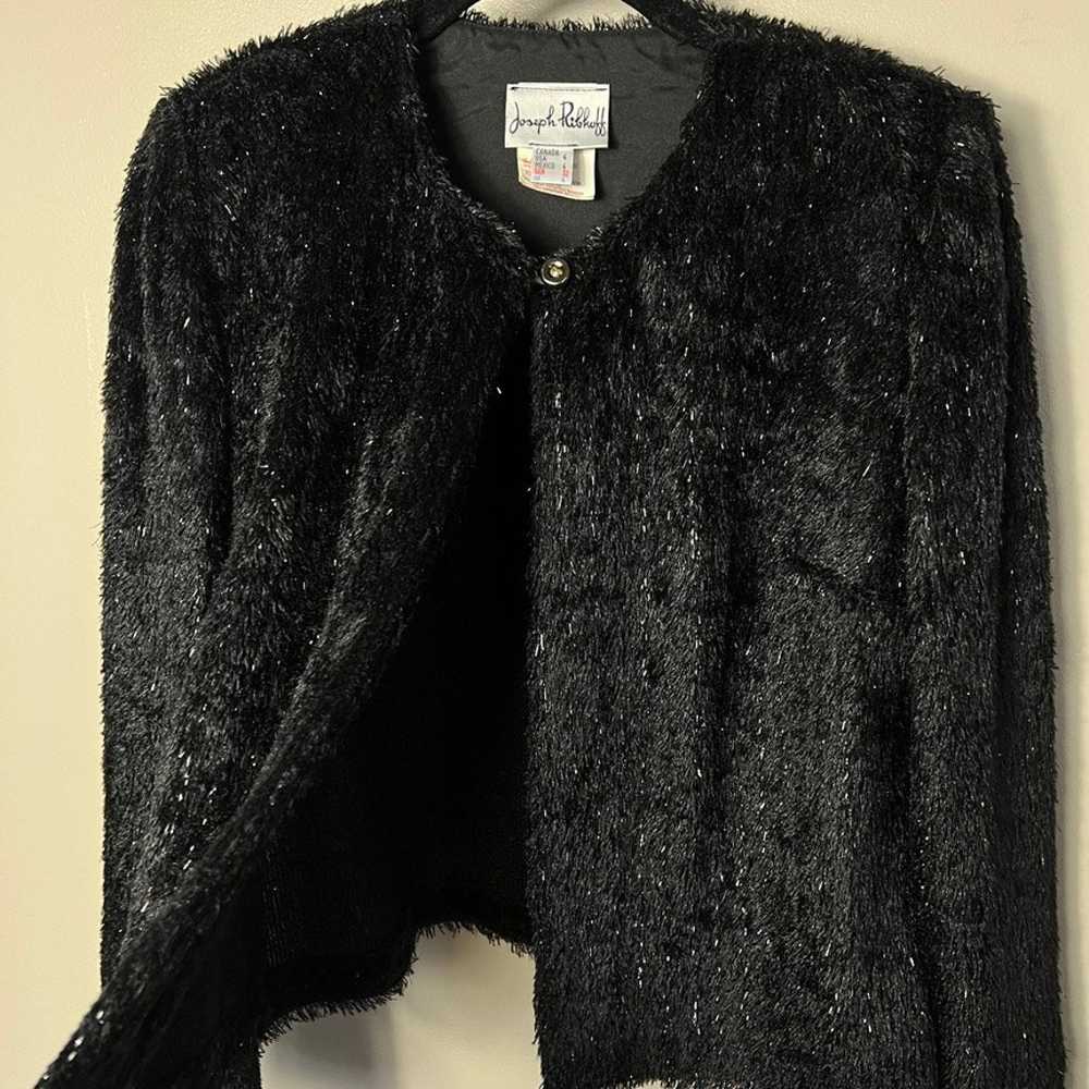 Women's Vintage Joseph Ribkoff Faux Fur Shimmer O… - image 5