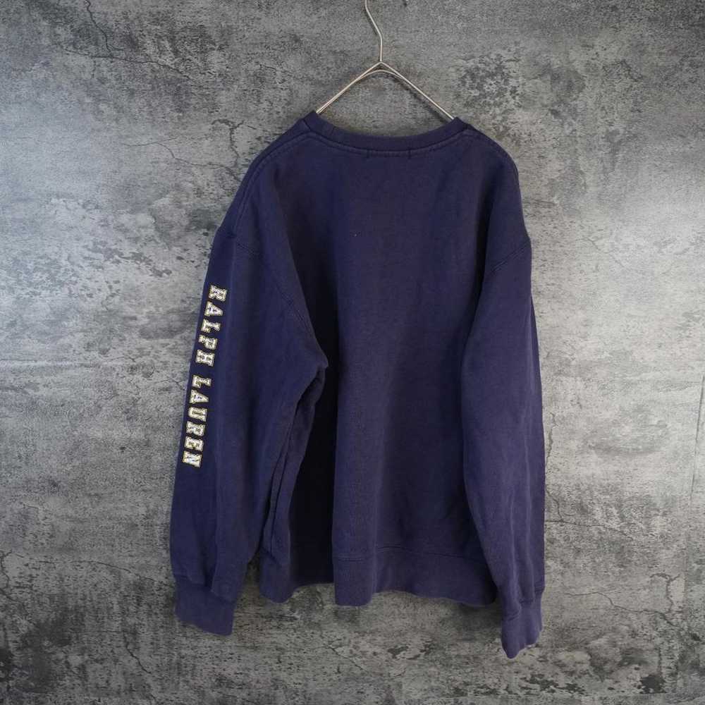 90's Ralph Lauren Navy Sweatshirt 160 - image 5