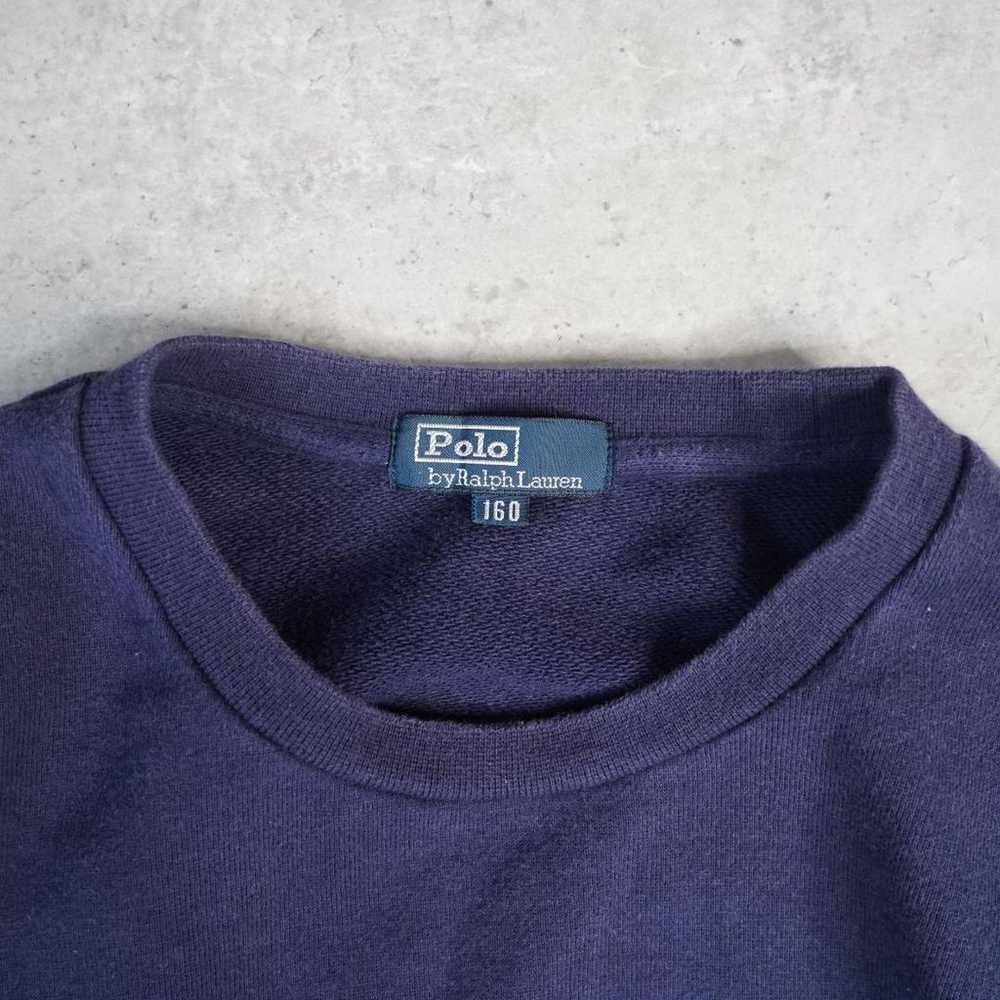 90's Ralph Lauren Navy Sweatshirt 160 - image 6