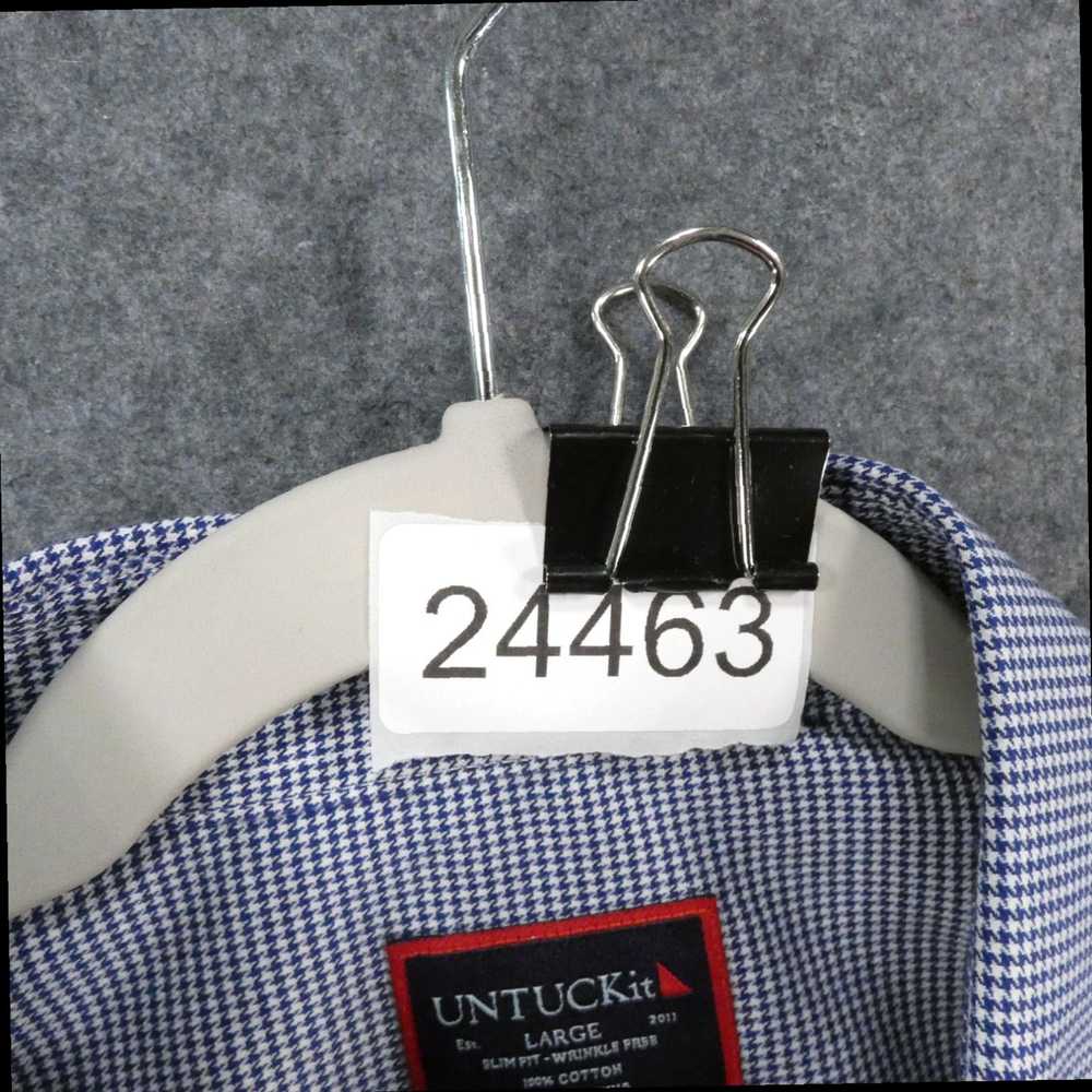 UNTUCKit Mens Slim Fit Long Sleeve Button Up Navy… - image 7