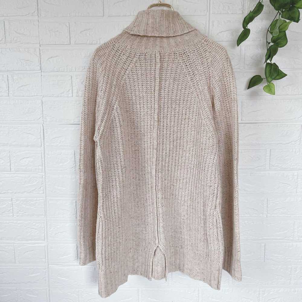 Renon Choule Knit Sweater Turtleneck Natural with… - image 4