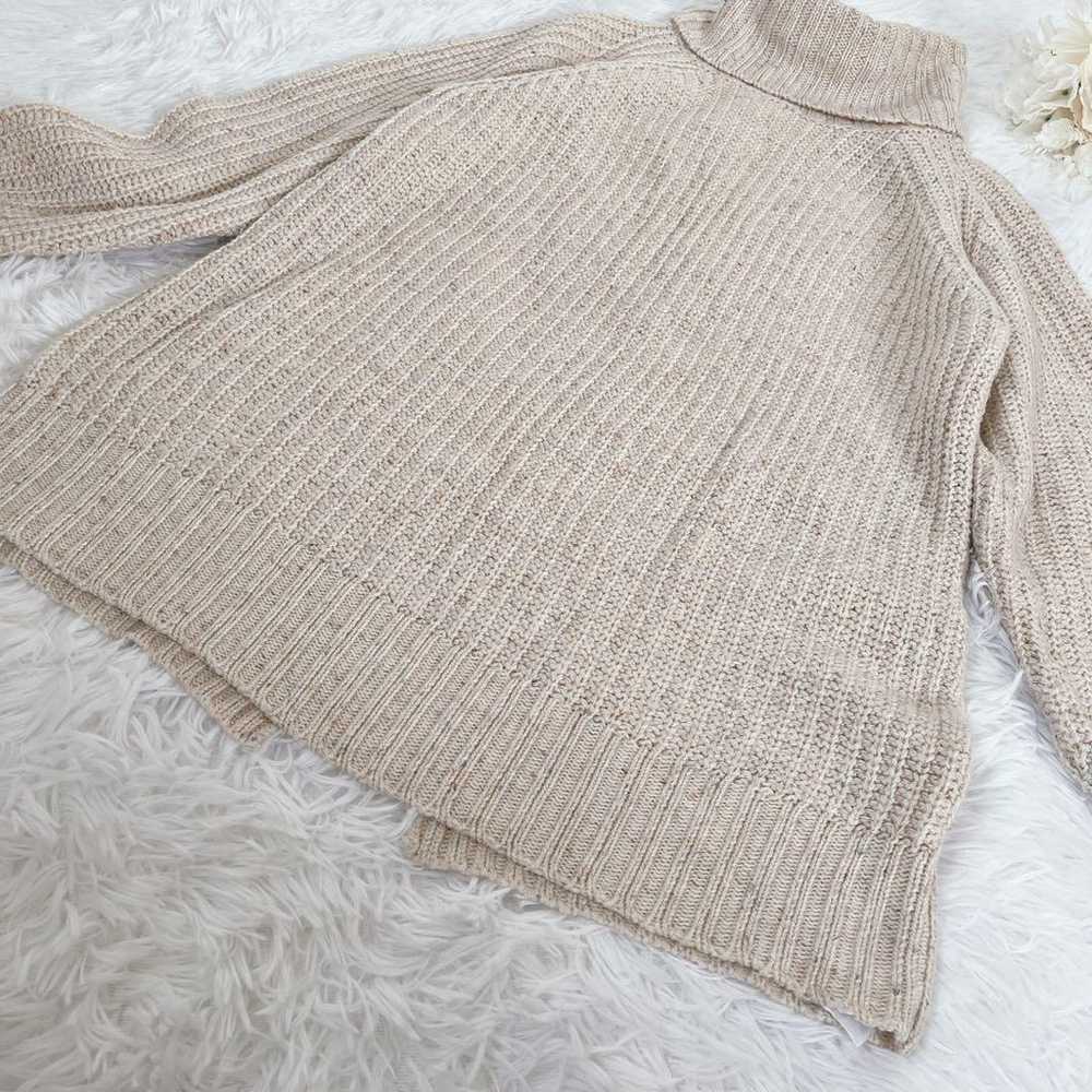 Renon Choule Knit Sweater Turtleneck Natural with… - image 7