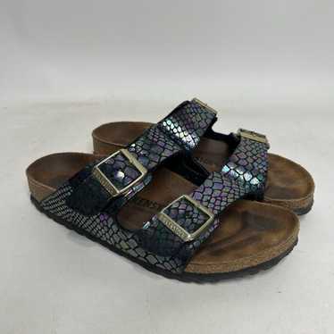 Birkenstock Birkenstock Arizona “Shiny Snake/Blac… - image 1