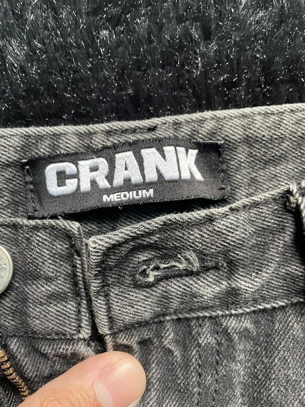 Japanese Brand Crank ripped flared pants - image 3