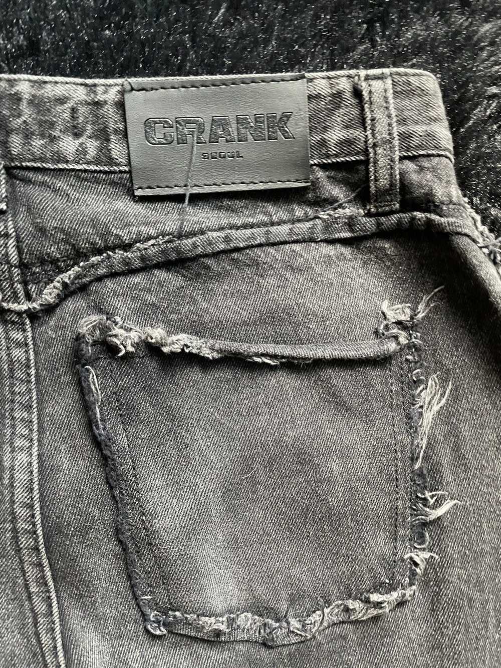 Japanese Brand Crank ripped flared pants - image 6