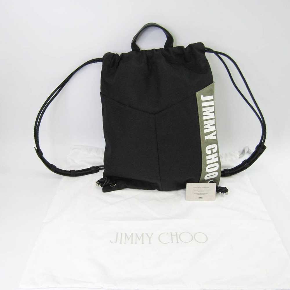 Jimmy Choo Marlon Black Canvas Backpack Bag (Pre-… - image 5