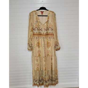 Sundance Size 16 100% Silk Boho Aztec Southwestern