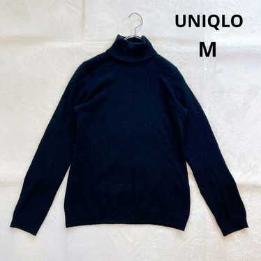 UNIQLO✨ Cashmere Turtleneck Sweater (M) Black Lon… - image 1