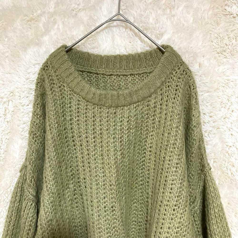 Volume sleeve knit top M size for autumn/winter. - image 4