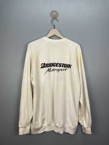 Vintage Bridgestone Sweatshirt Biglogo Spellout Pullover top Jumper Motorsports Brands vintage men clothingVintage men clothing