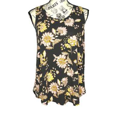 Old Navy Luxe SMALL Floral Round Neck Super Soft … - image 1