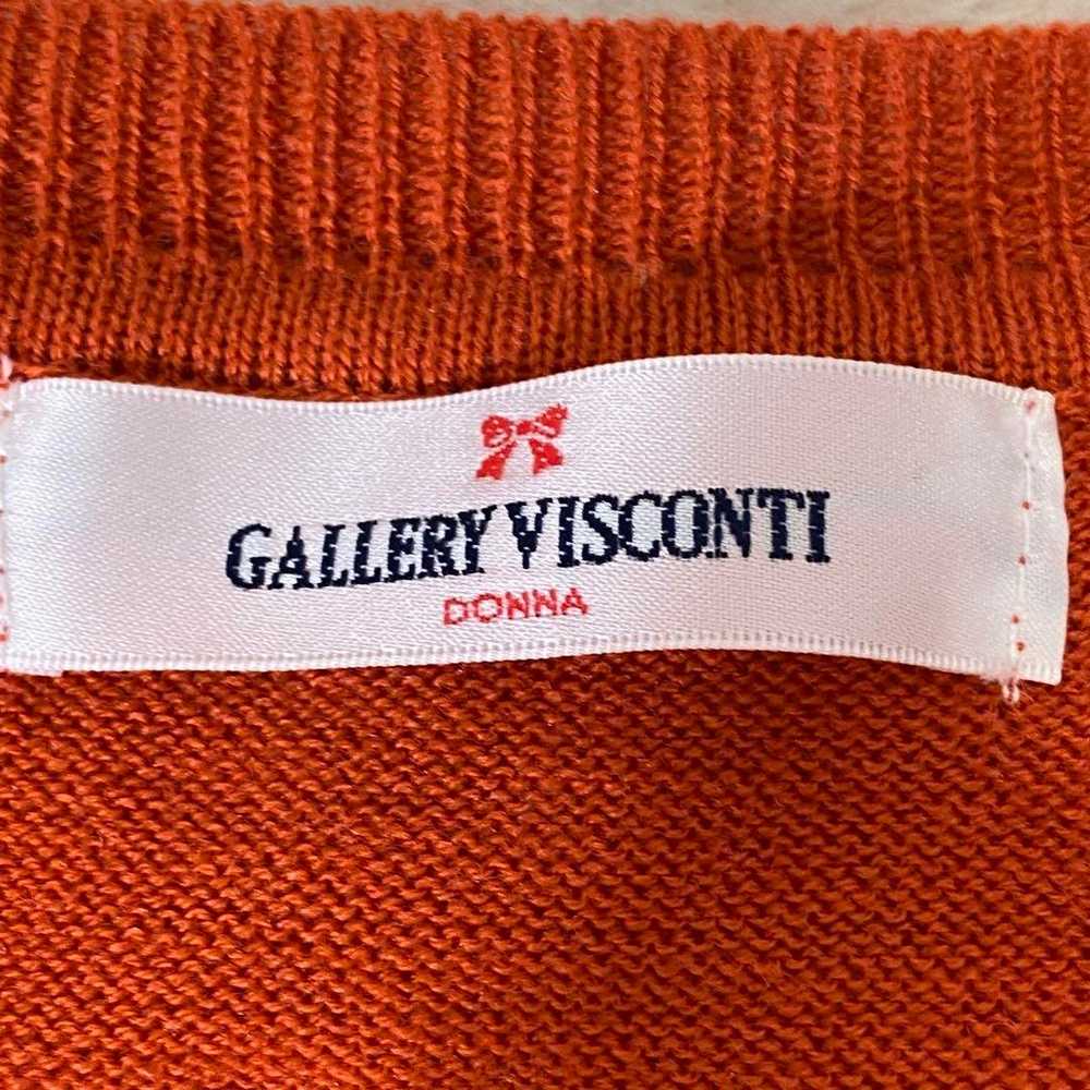 r1826 [Gallery Visconti] 2 Orange Cardigan with R… - image 10