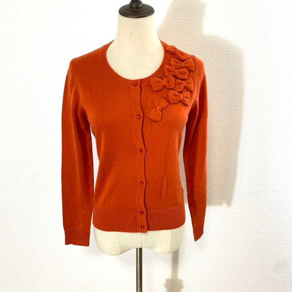 r1826 [Gallery Visconti] 2 Orange Cardigan with R… - image 2