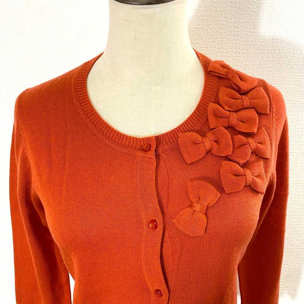 r1826 [Gallery Visconti] 2 Orange Cardigan with R… - image 3