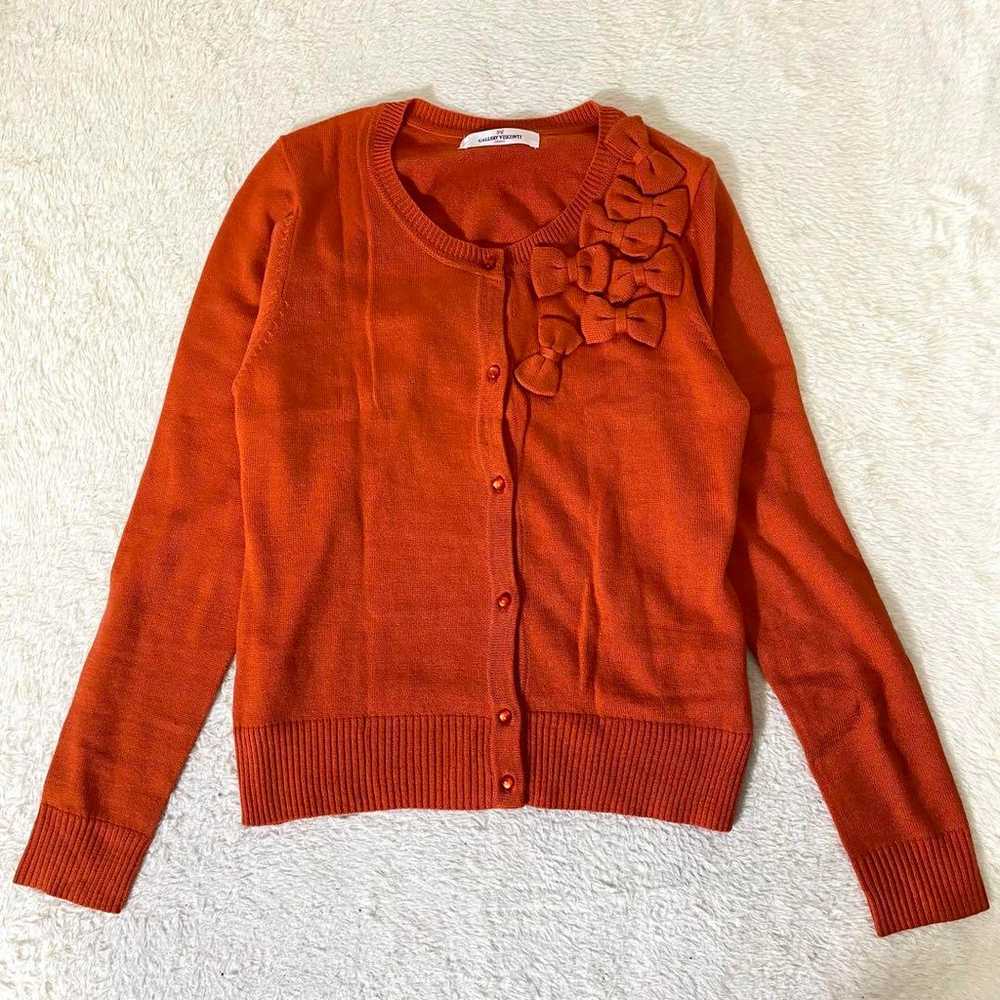 r1826 [Gallery Visconti] 2 Orange Cardigan with R… - image 8