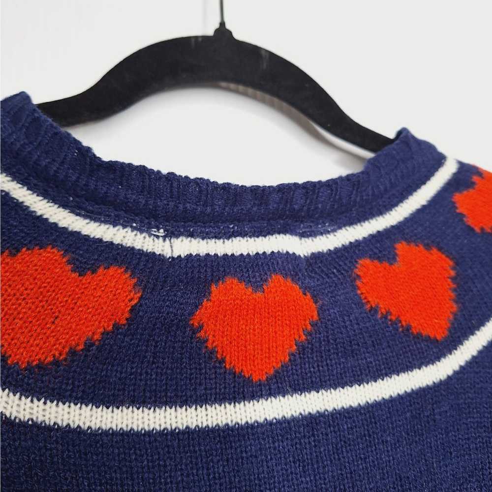 Vintage 70s Eclipse Los Angeles Heart Cardigan Sw… - image 11