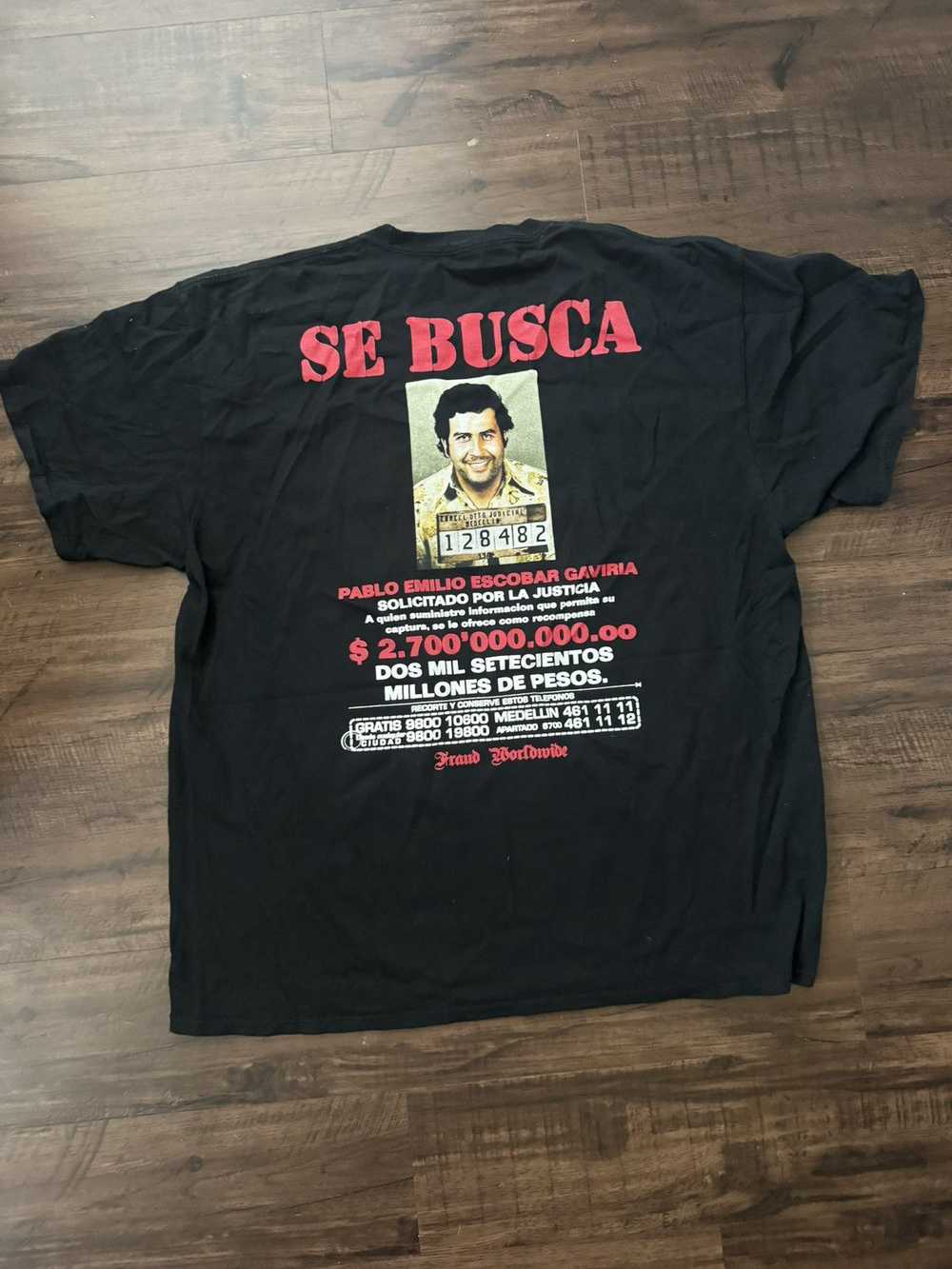 Streetwear × Vintage Pablo Escobar t shirt - image 2