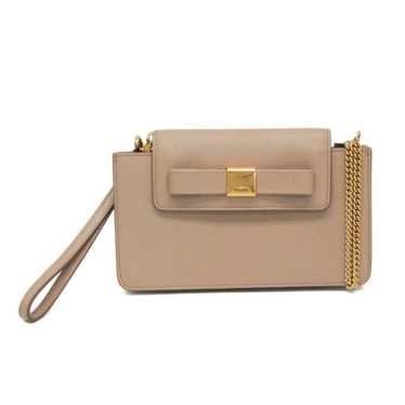 Prada Saffiano Pink Leather Shoulder Bag (Pre-Own… - image 1