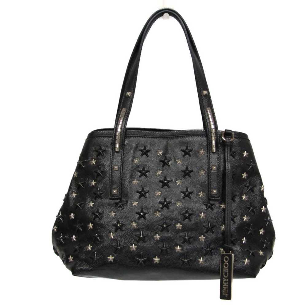 Jimmy Choo Star Black Leather Tote Bag (Pre-Owned) - image 1