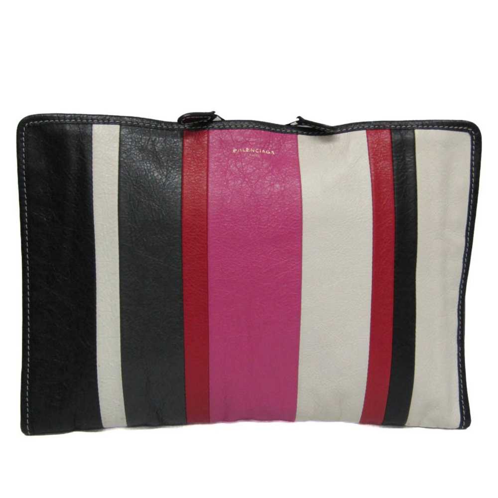 Balenciaga Bazar Pouch Multicolour Leather Clutch… - image 1