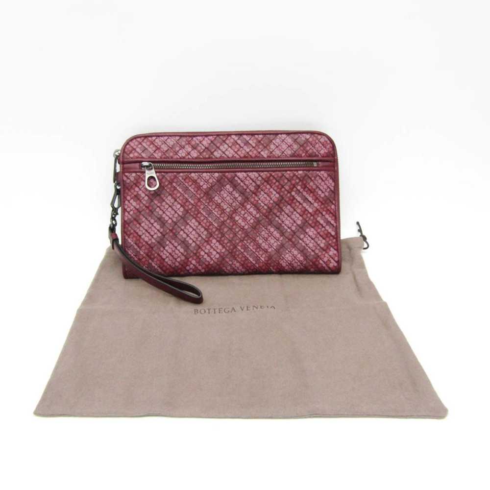 Bottega Veneta Intrecciato Burgundy Leather Clutc… - image 6