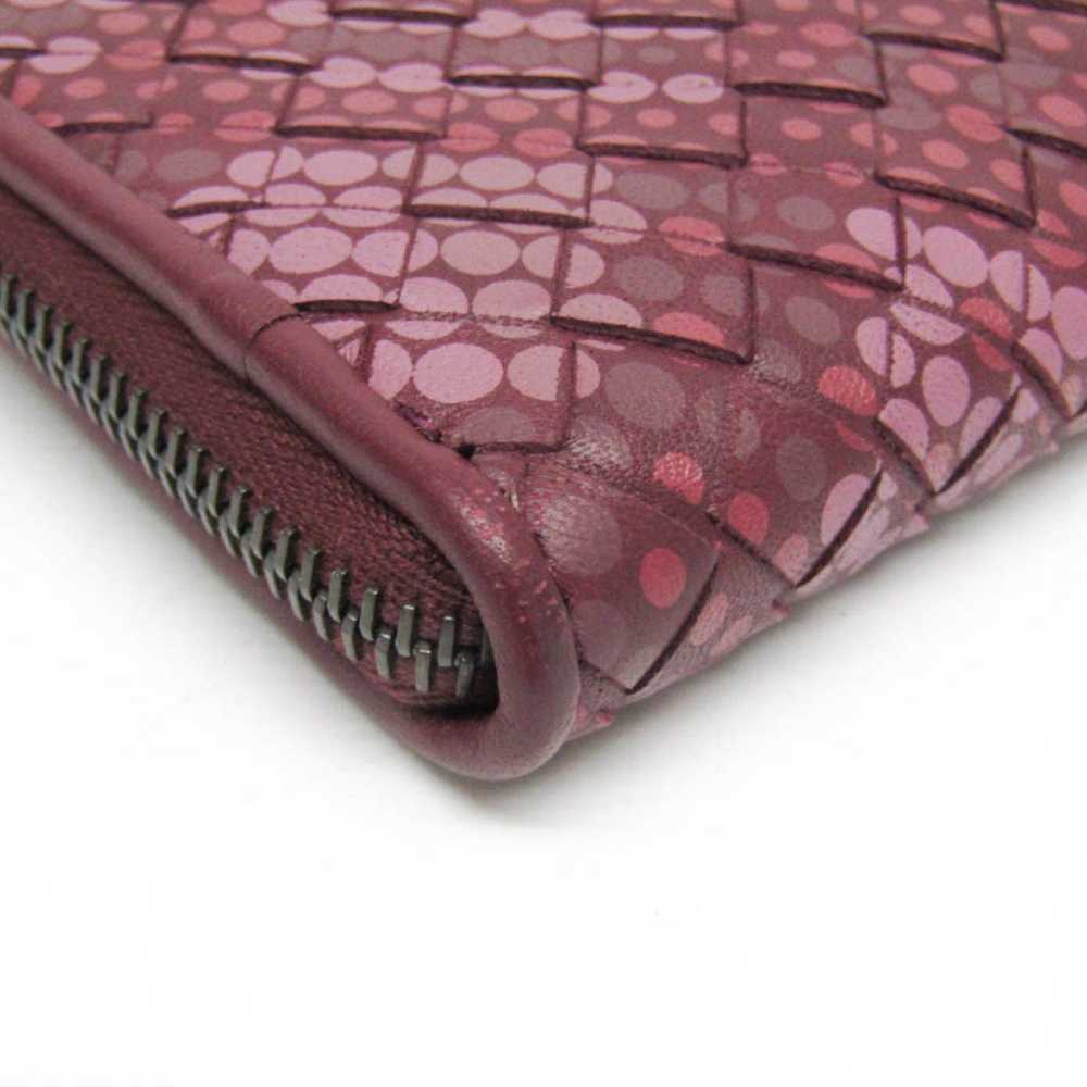 Bottega Veneta Intrecciato Burgundy Leather Clutc… - image 7