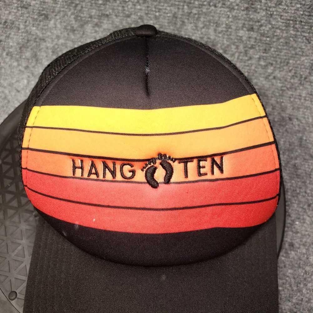 Hang Ten Mens Black Trucker Hat Snapback with Sun… - image 7