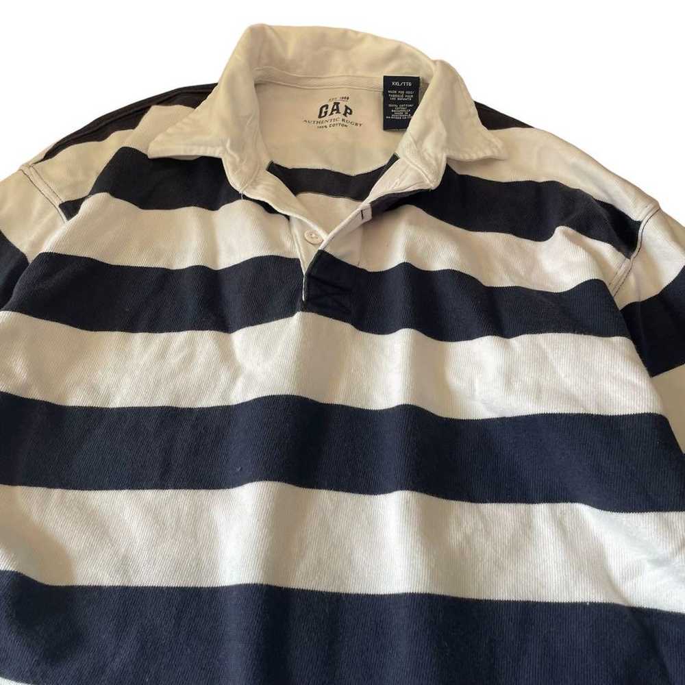 GAP GAP Lager Shirt Border Navy White Kids XXL Us… - image 2