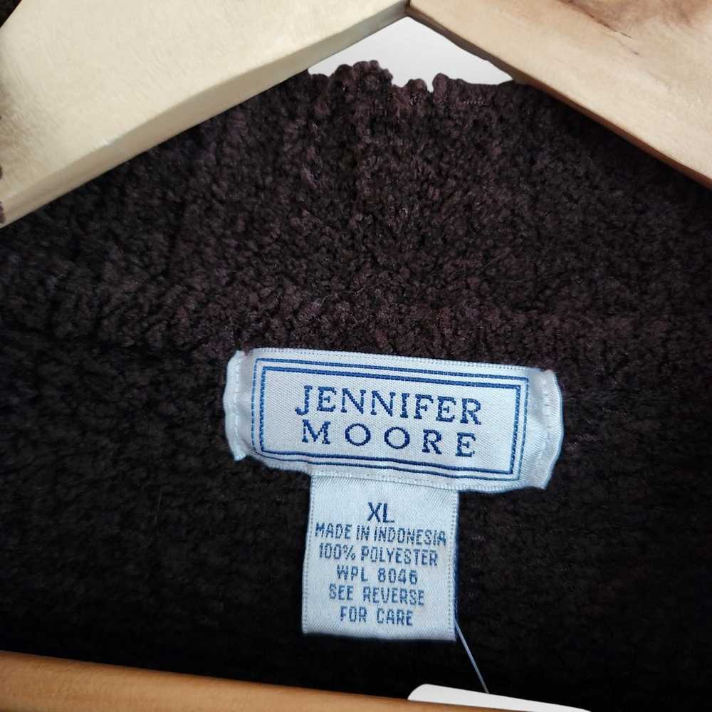 Vintage Jennifer Moore Brown Chenille Knit Mock N… - image 4