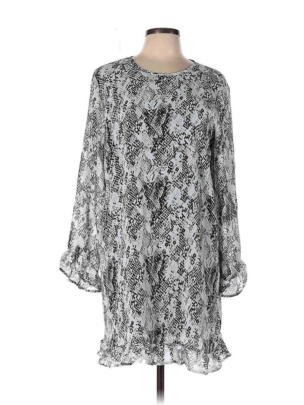 Mud Pie Women Silver Casual Dress L - image 1