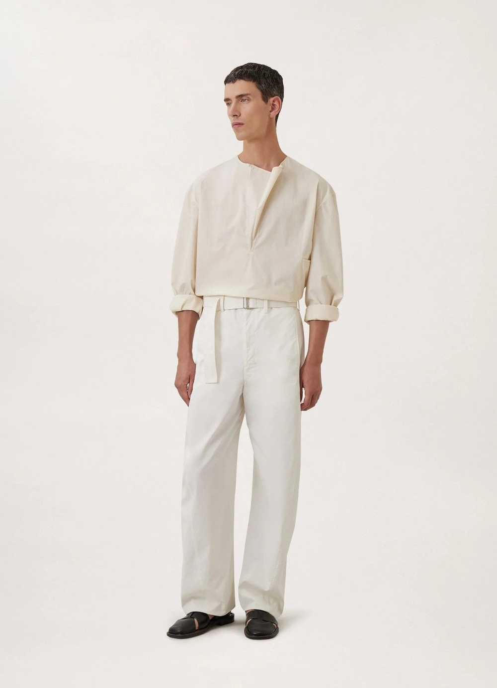 Lemaire 895USD LIGHT BELTED TWISTED PANTS COTTON … - image 4